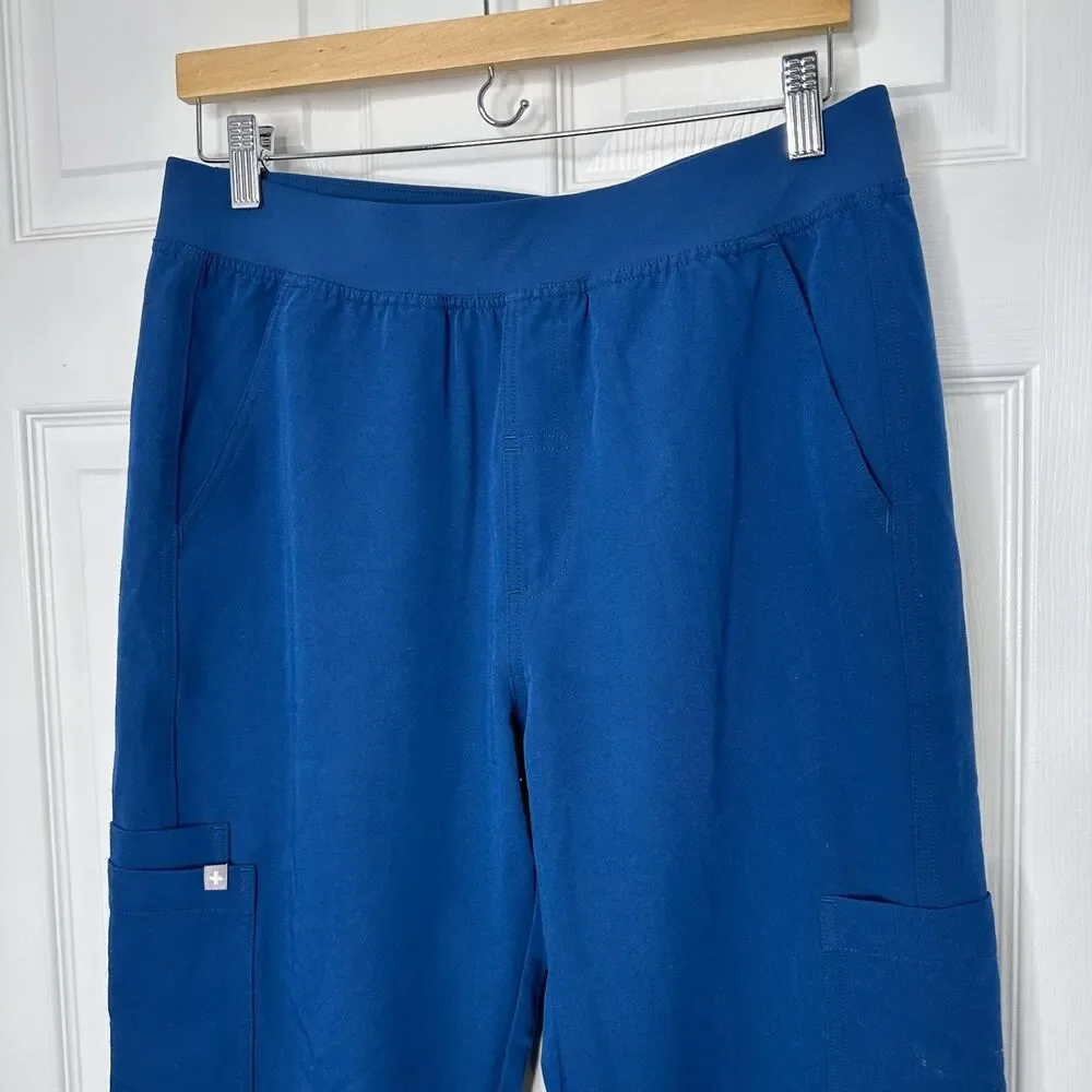 Figs Scrubs Men Deep Reef Blue Pants size Medium Cairo Cargo Scrub Pants